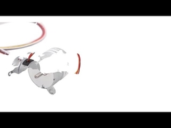 Imán permanente 25m m de SM24-048S motor de pasos del ángulo de 7,5 pasos con la caja de cambios